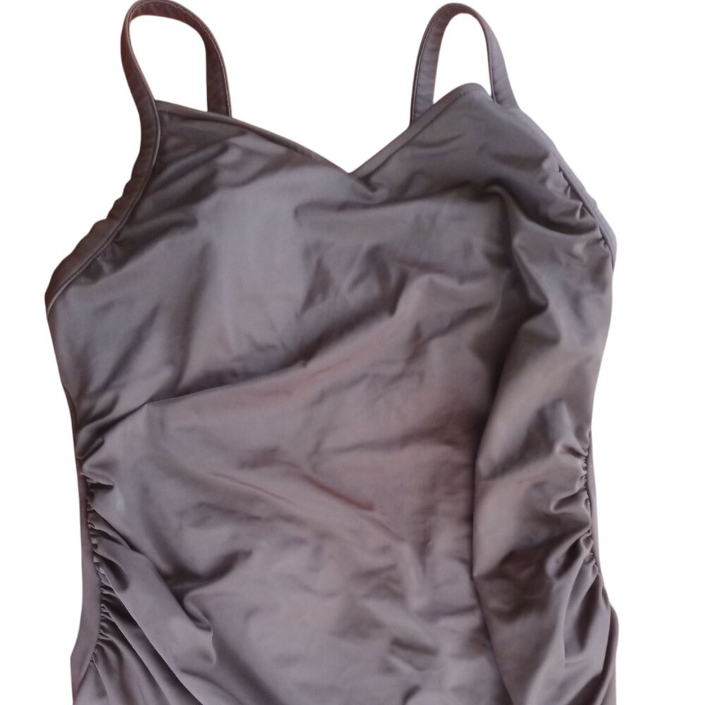 3X CATALINA One Piece Swimsuit In A Dark Rich Chocolate Brown